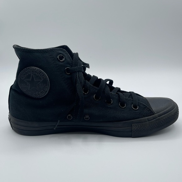 Converse All Star Hi Triple Black Monochrome M3310 Sneakers Mns 8 - Wos 10 - Picture 1 of 8